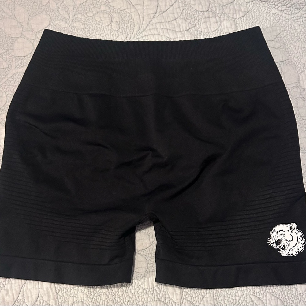Black Women's Shorts with Logo